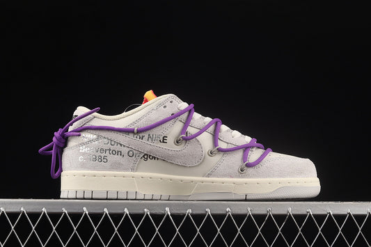 Dunk Low x OFF-WHITE 'LOT 15 OF 50 Sail Neutral Grey Purple